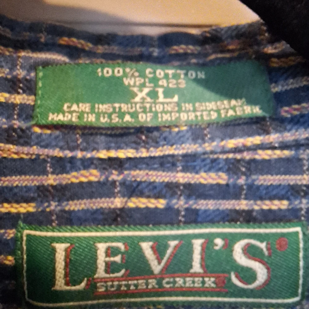 Levi's‎ Vintage 90s Sutter Creek Blue Checkered Men's Shirt